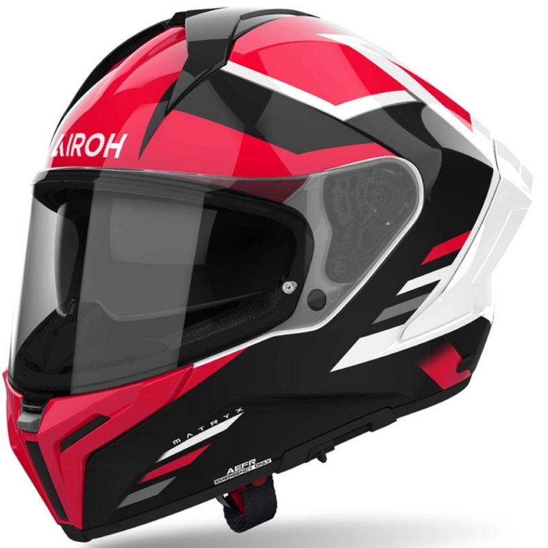 Casca moto integrala Airoh MATRYX Thron rosie