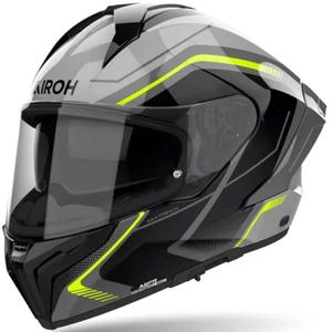 Casca integrala pentru motociclete Airoh MATRYX Wide negru-gri-galben