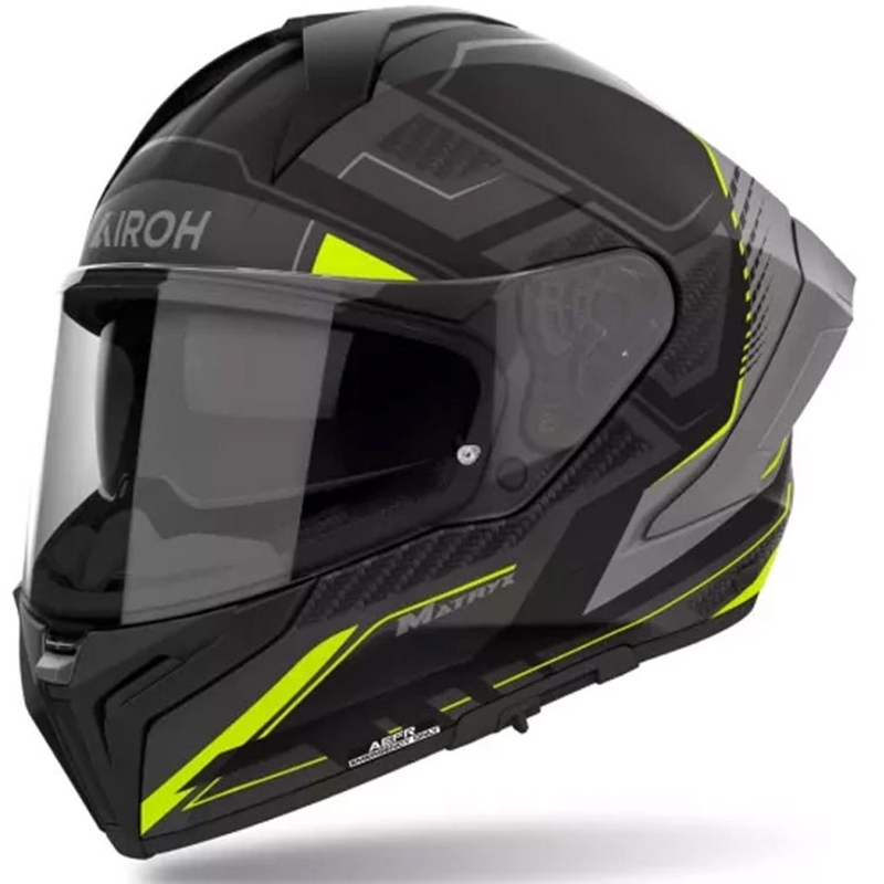 Cască integrală pentru motocicletă Airoh MATRYX Rocket galben mat
