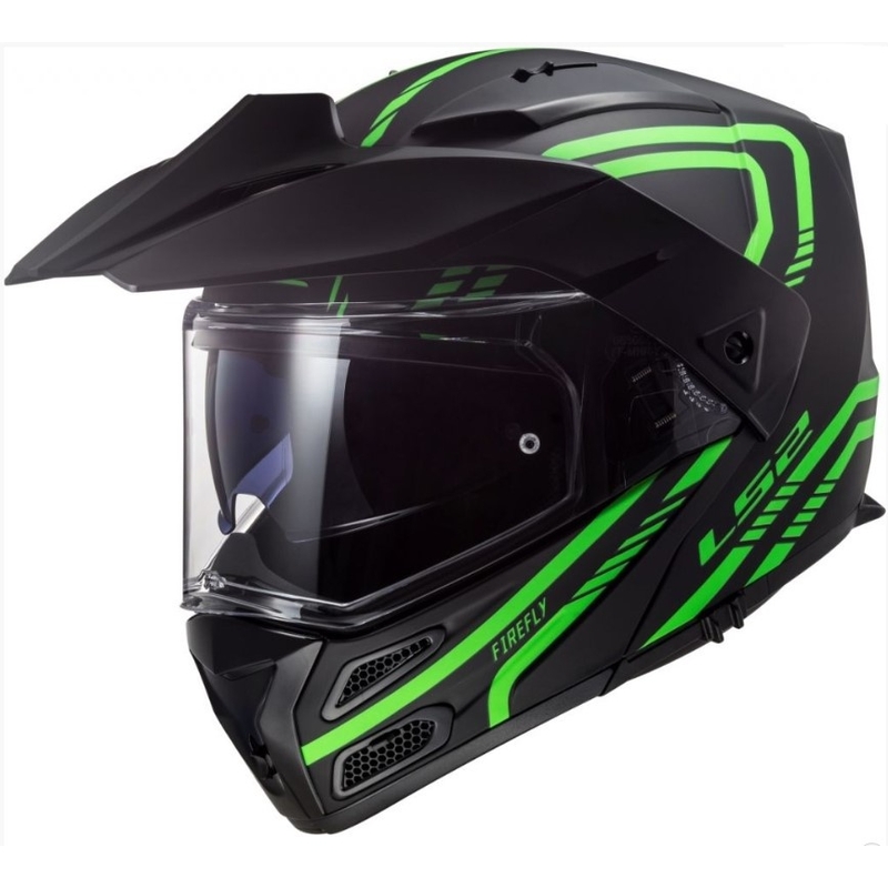 Cască LS2 FF324 Metro EVO Firefly negru-verde-fluo LS2 FF324 Metro EVO Firefly