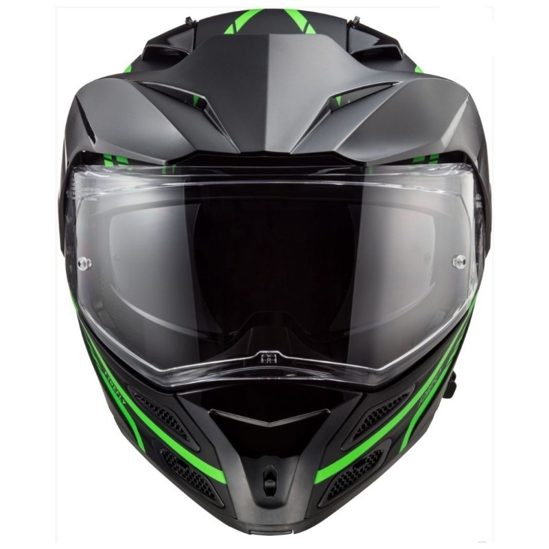 Cască LS2 FF324 Metro EVO Firefly negru-verde-fluo LS2 FF324 Metro EVO Firefly