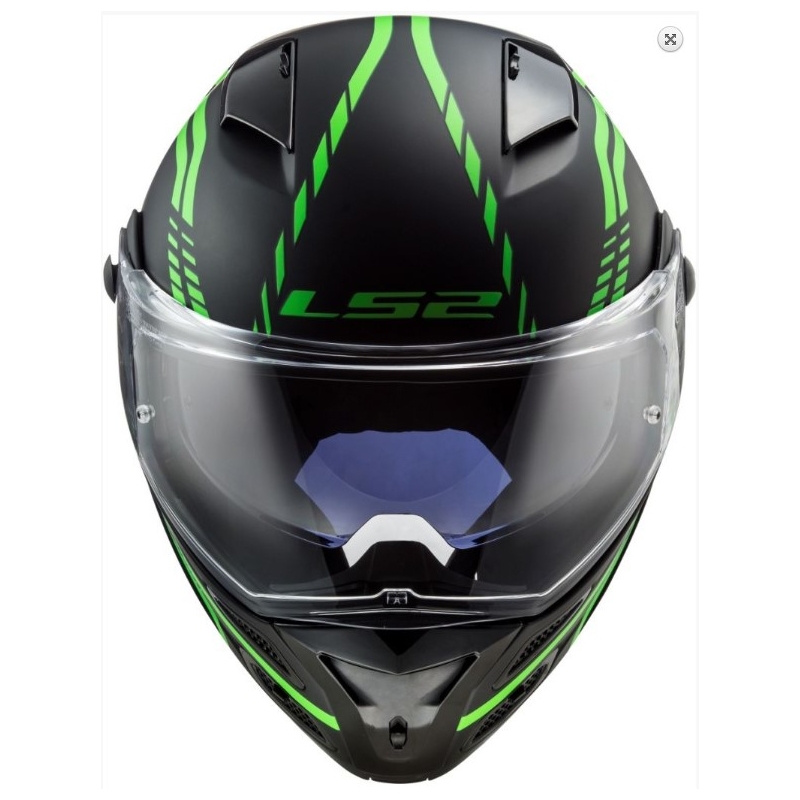 Cască LS2 FF324 Metro EVO Firefly negru-verde-fluo LS2 FF324 Metro EVO Firefly