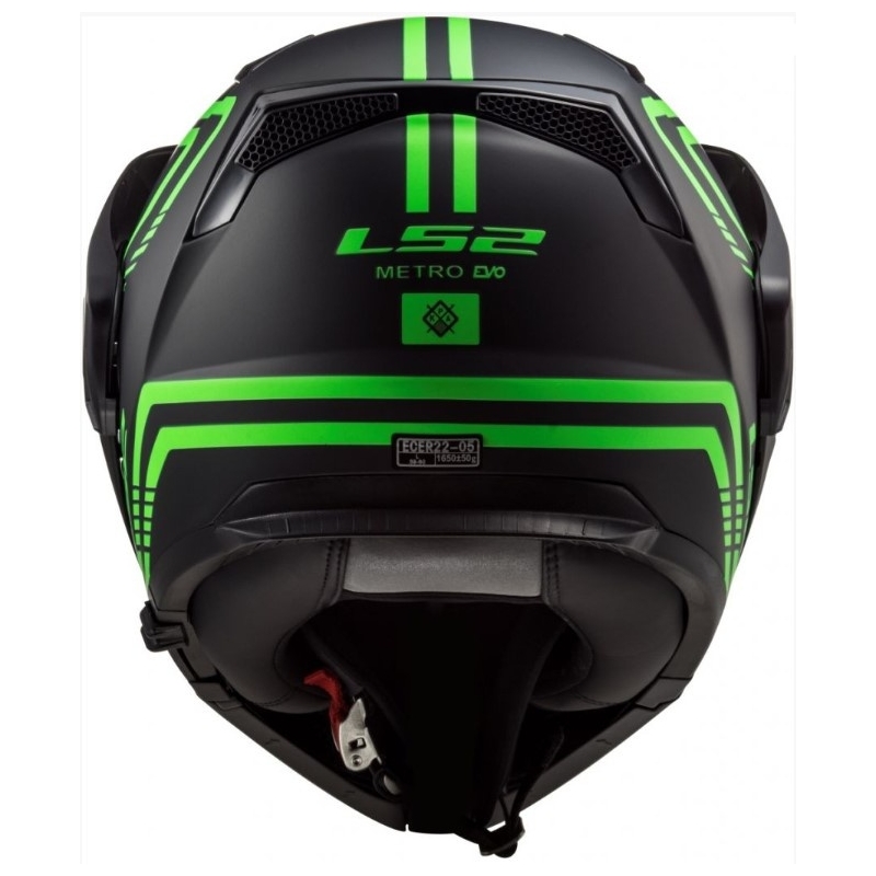 Cască LS2 FF324 Metro EVO Firefly negru-verde-fluo LS2 FF324 Metro EVO Firefly