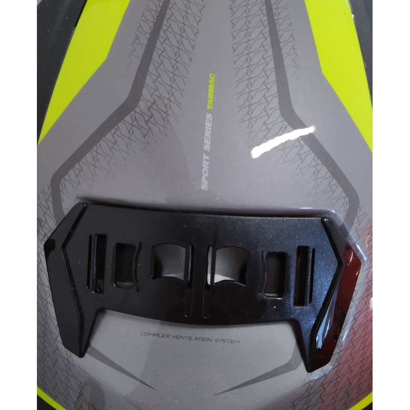 Cască de motociclist MT Atom Tarmac negru mat-galben-fluo - clasa II