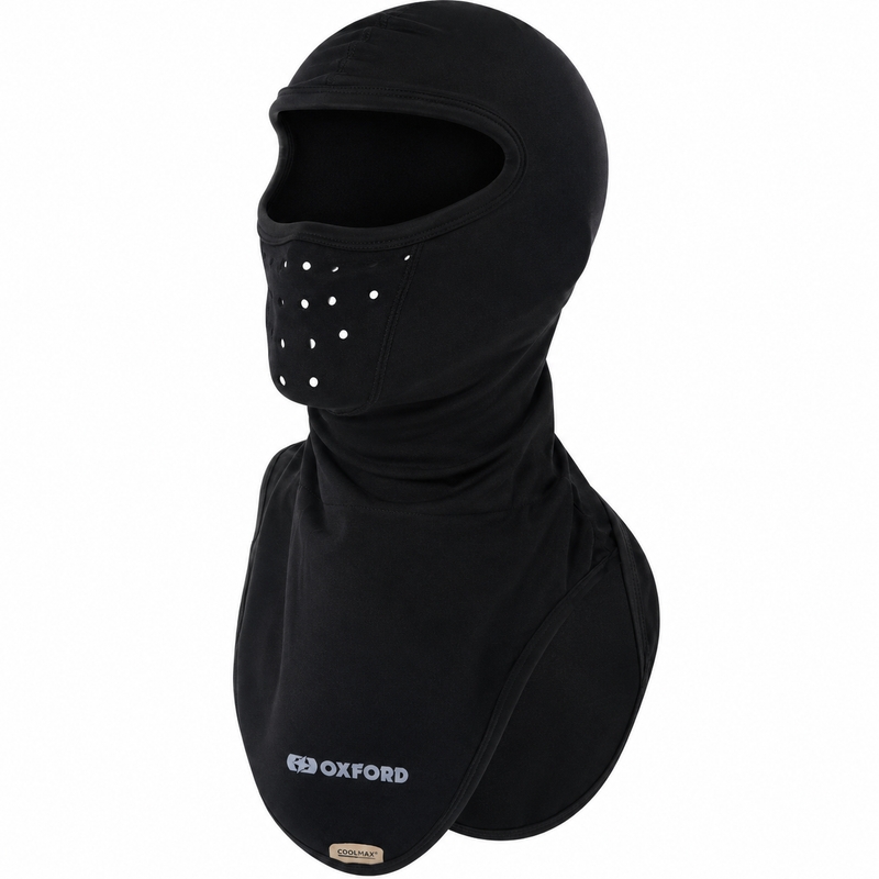 Glugă motocicletă Oxford Balaclava Deluxe Micro Fleece neagră