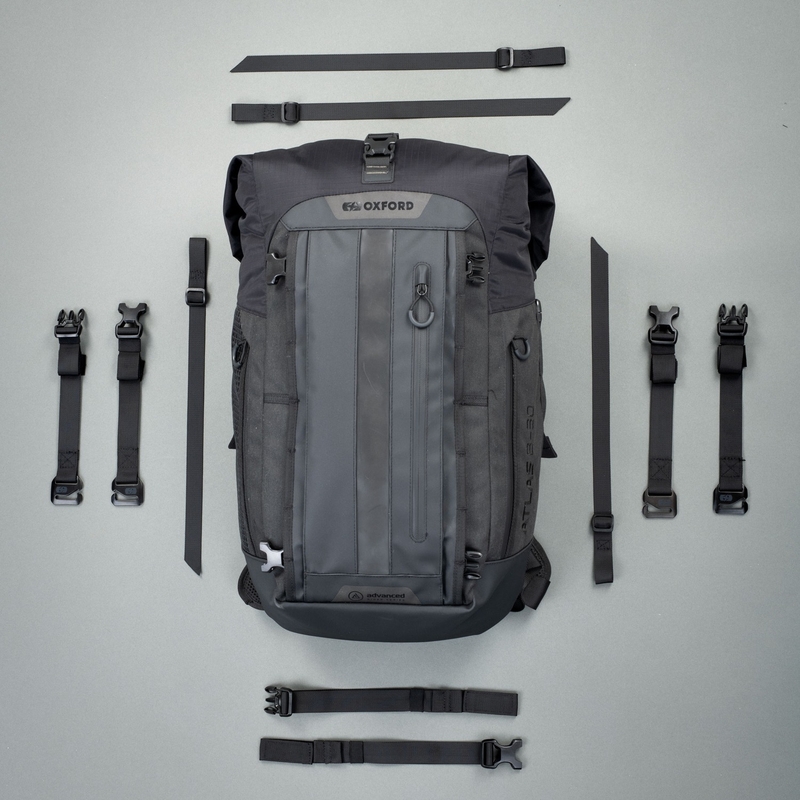 Geantă motocicletă Oxford Atlas B-20 Advanced Backpack 20 l gri - II. calitate - II. calitate