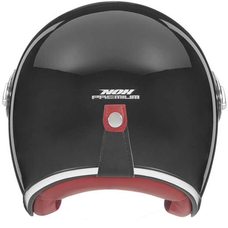 Cască de motocicletă NOX PREMIUM Heritage open face neagră - II. calitate - II. calitate 