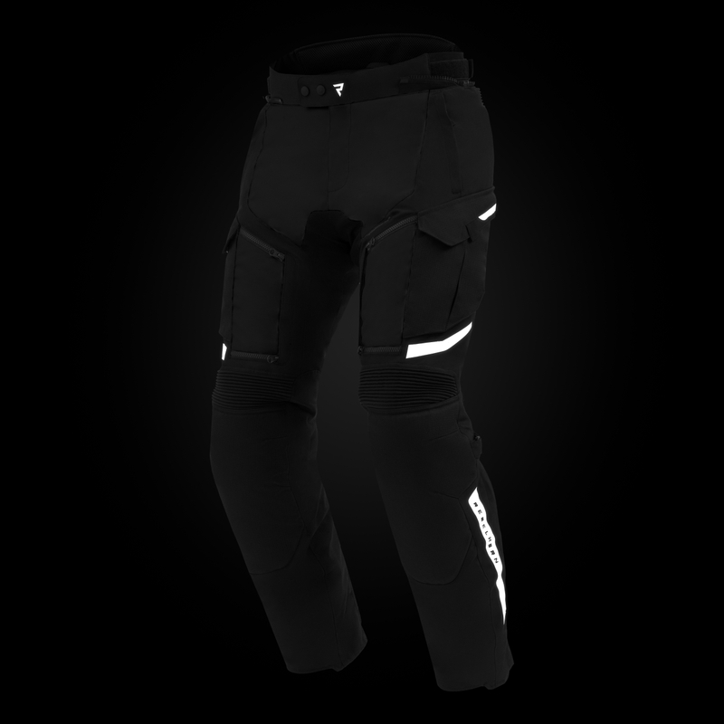 Pantaloni de motocicletă Rebelhorn Cubby V, negri - calitatea a doua - II. calitate - II. calitate 
