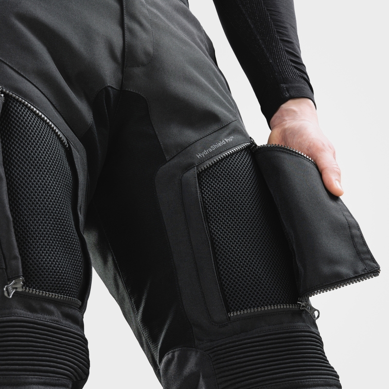 Pantaloni de motocicletă Rebelhorn Cubby V, negri - calitatea a doua - II. calitate - II. calitate 