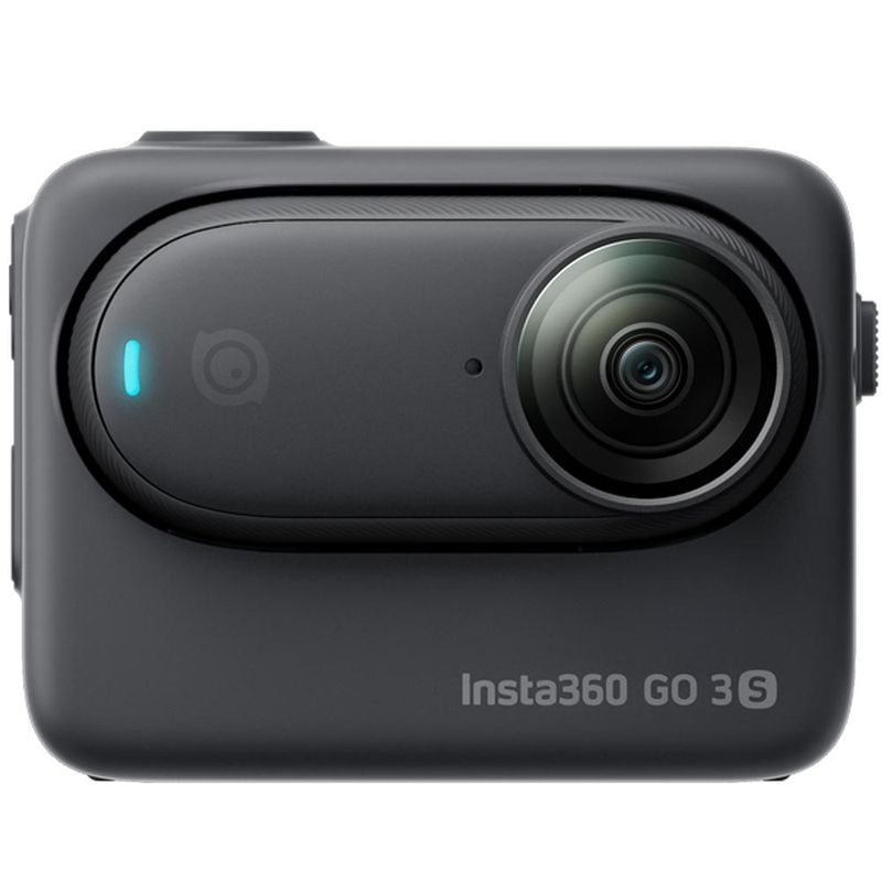 Cameră de acțiune Insta360 GO 3S pentru motocicletă, încorporată în cască, neagră
