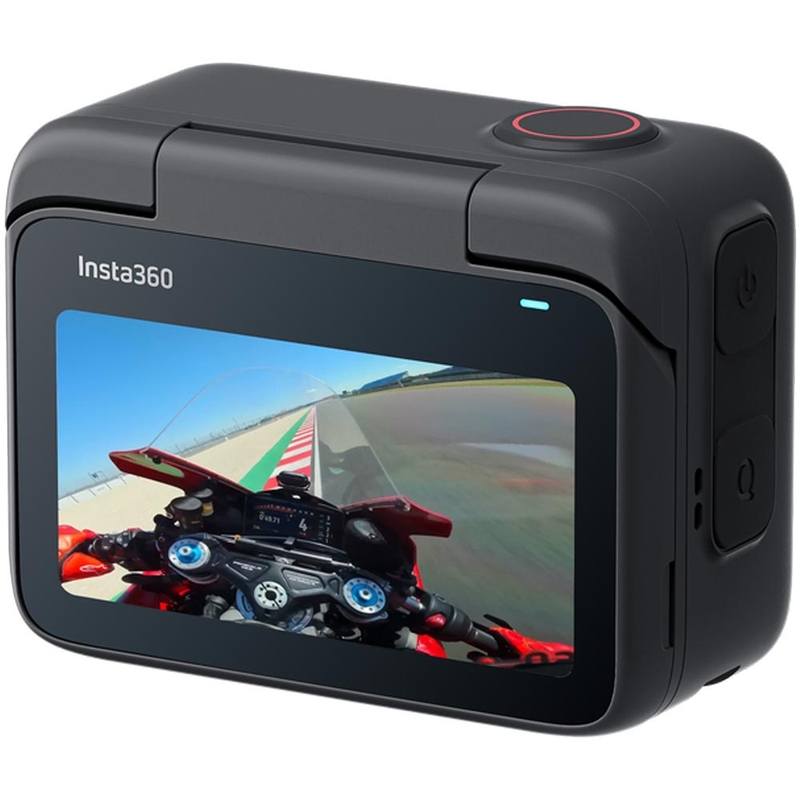 Cameră de acțiune Insta360 GO 3S pentru motocicletă, încorporată în cască, neagră