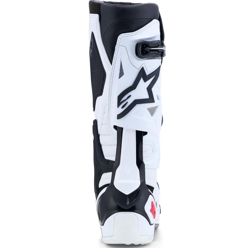 Ghete motocross Alpinestars TECH 10 alb-negru-roșu