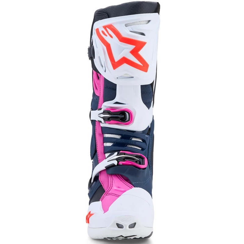 Ghete motocross Alpinestars TECH 10 Superventilate albastru închis-alb-negru-violet