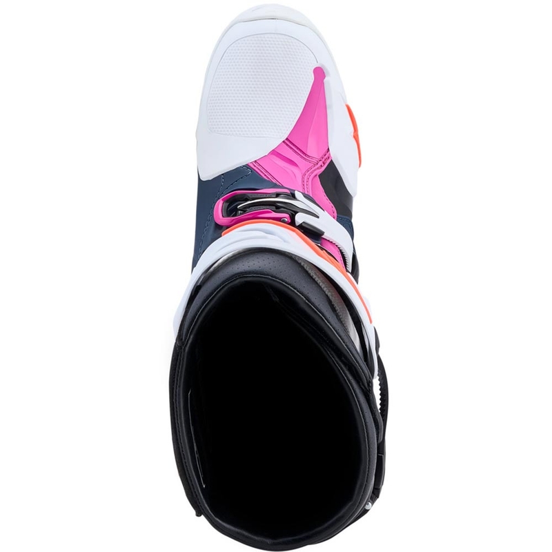 Ghete motocross Alpinestars TECH 10 Superventilate albastru închis-alb-negru-violet