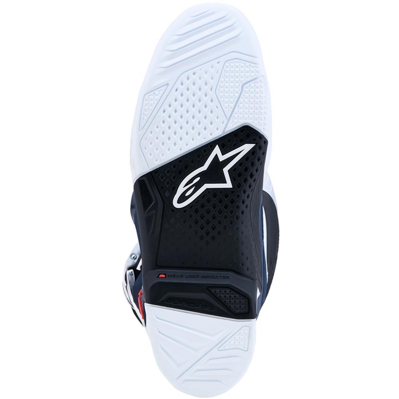 Ghete motocross Alpinestars TECH 7 violet-alb-albastru închis-roșu fluo
