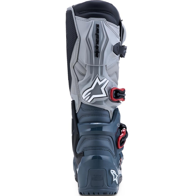 Ghete Motocicletă Alpinestars TECH 7 Enduro Drystar Gri Închis-Gri Deschis-Roșu