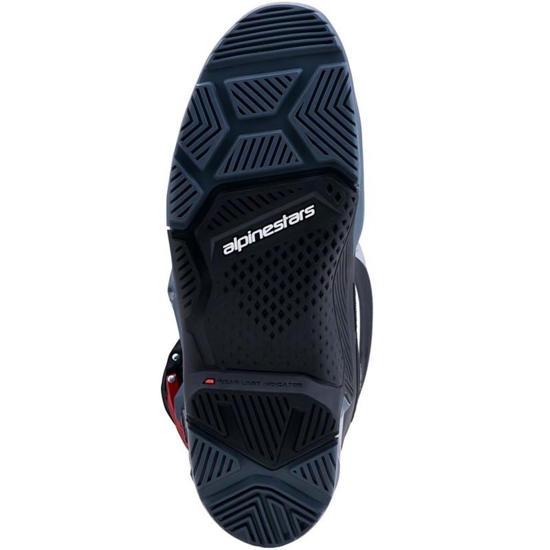 Ghete Motocicletă Alpinestars TECH 7 Enduro Drystar Gri Închis-Gri Deschis-Roșu