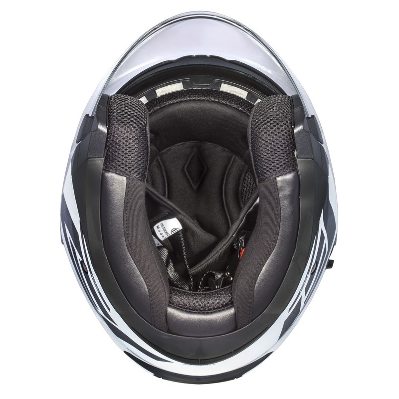 Cască de motocicletă Cassida Jet Tech Corso Open negru și alb