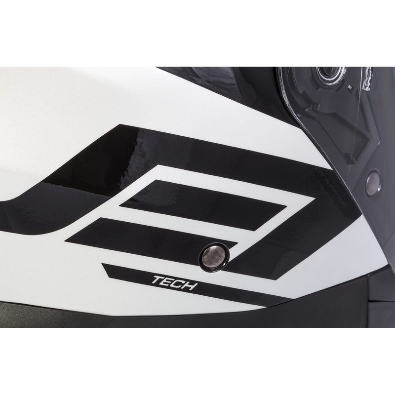 Cască de motocicletă Cassida Jet Tech Corso Open negru și alb