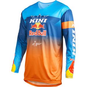 Tricou motocross KINI Red Bull 1.0 Rallye albastru-portocaliu