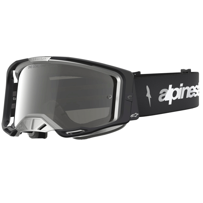 Ochelari motocross Alpinestars Vision 8 Amber negru-argintiu