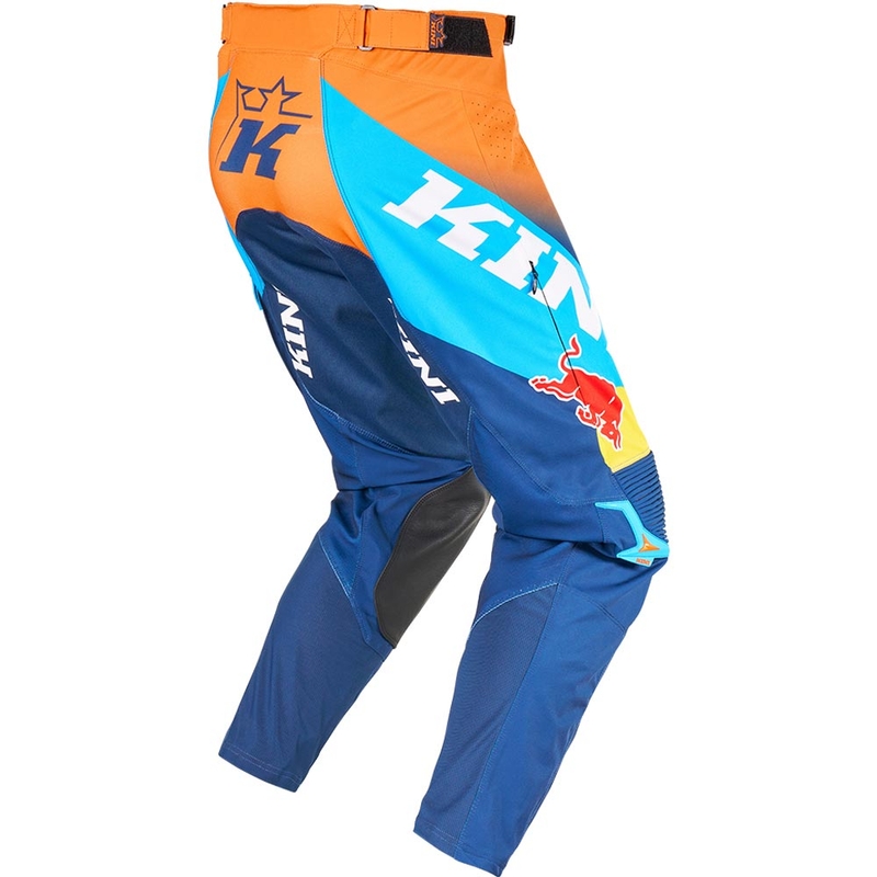 Pantaloni motocross KINI Red Bull 1.0 Rallye albastru-portocaliu