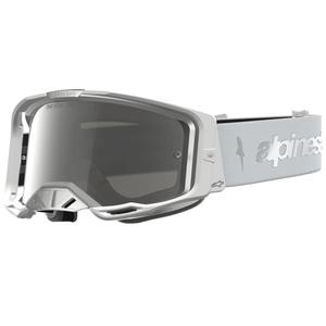 Ochelari motocross Alpinestars Vision 8 Amber alb-argintiu