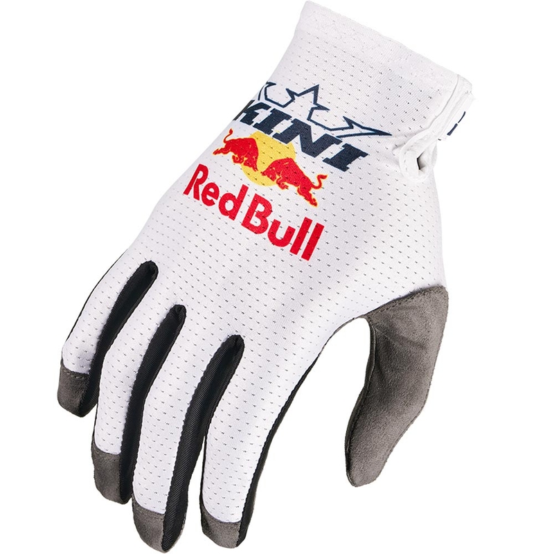 Mănuși motocross KINI Red Bull 1.0 RXP albe
