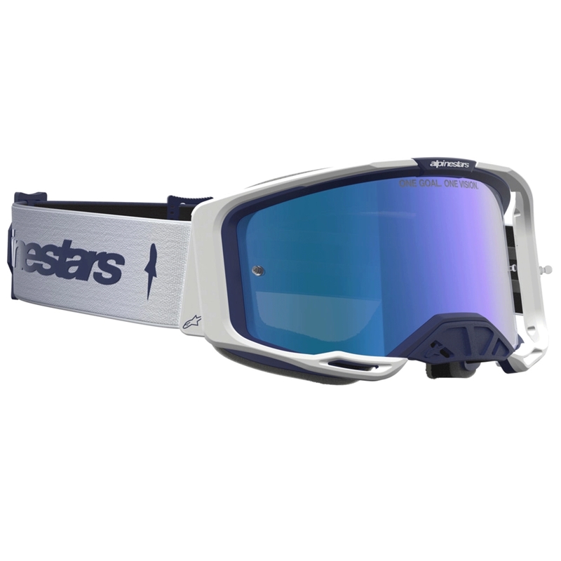 Ochelari motocross Alpinestars Vision 8 Amber albastru-alb