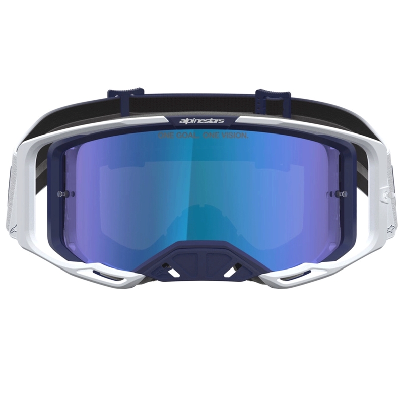 Ochelari motocross Alpinestars Vision 8 Amber albastru-alb