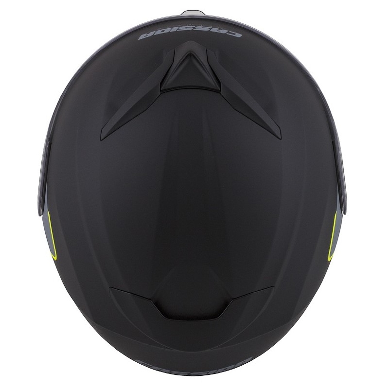 Cască de motociclist Cassida Compress 2.0 Refraction negru-cenușiu-galben-fluo flip-up lichidare