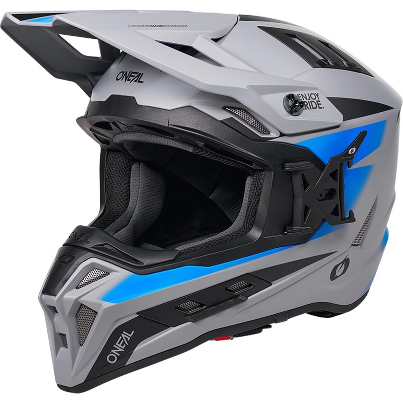 Cască motocross O'Neal EX-SRS Magma gri-albastru