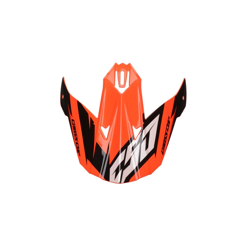 Cască cu vizieră Cassida Cross Cup Two negru-alb-gri-gri-fluo portocaliu lichidare