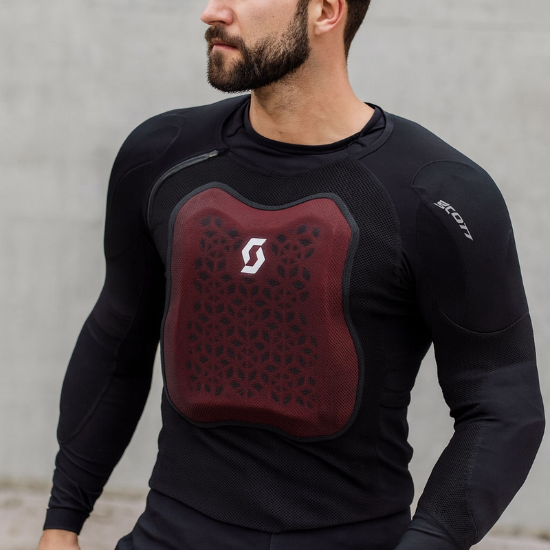 Protecție de corp SCOTT Softcon Air negru-gri