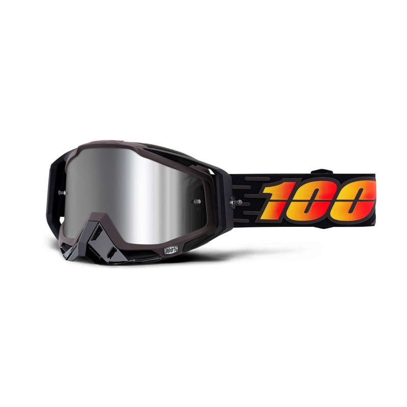 Ochelari de motocros 100% RACECRAFT PLUS Costume (plexi argintiu cu oglinzi)
