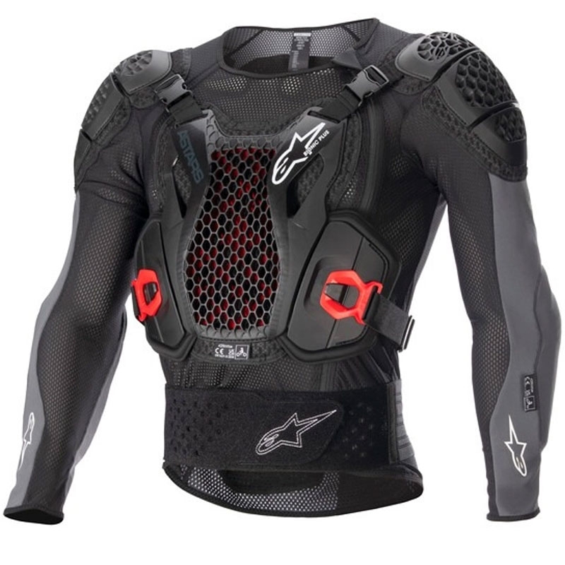 Protecție de corp Alpinestars Bionic Plus 2 negru-gri-roșu