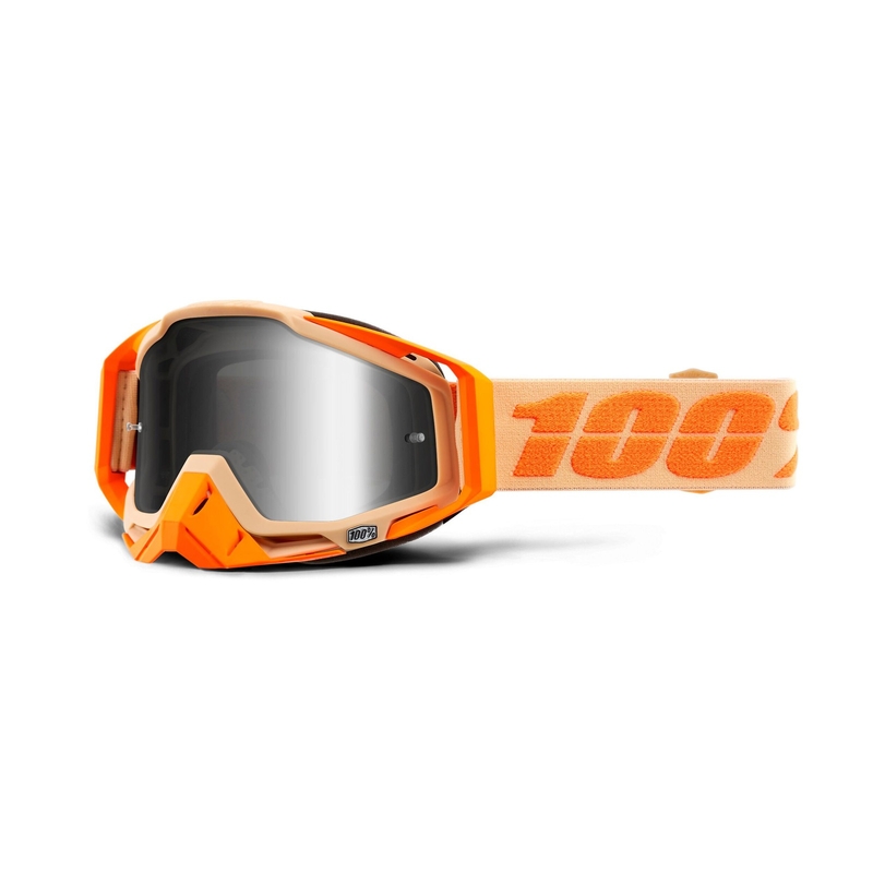 Ochelari de motocros 100% RACECRAFT Sahara (plexi argintiu cu oglinzi)