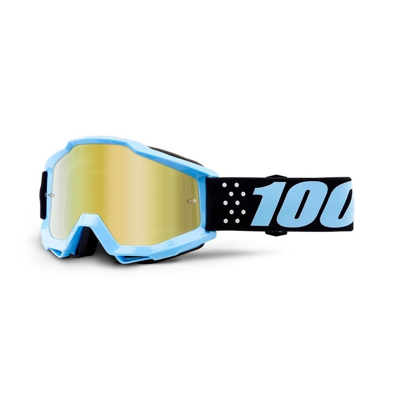 Ochelari de motocros pentru copii 100% Accuri Taichi (plexi cu oglinzi aurii)