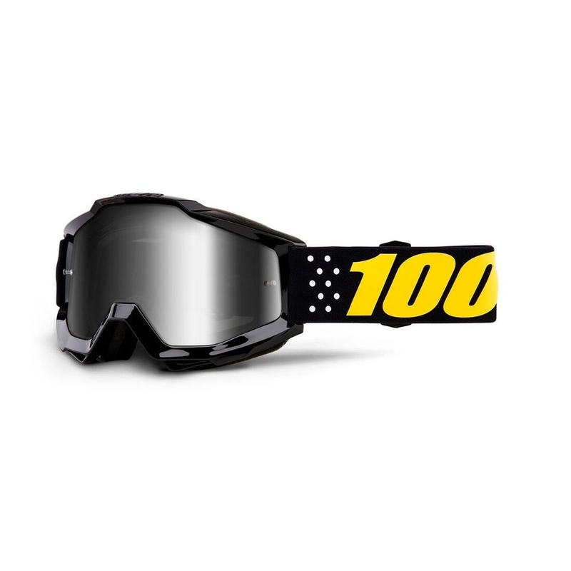 Ochelari de motocross pentru copii 100% Accuri Pistol (plexi argintiu cu oglinzi)