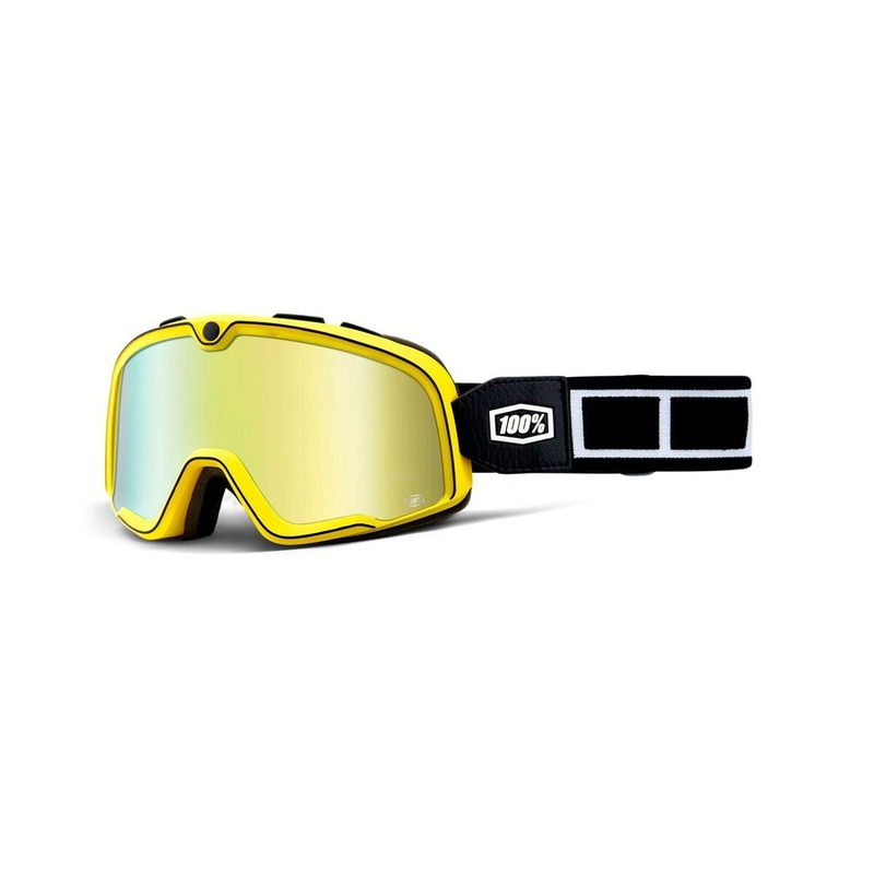 Ochelari de motocross 100% Barstow Burnworth (plexi cu oglinzi aurii)