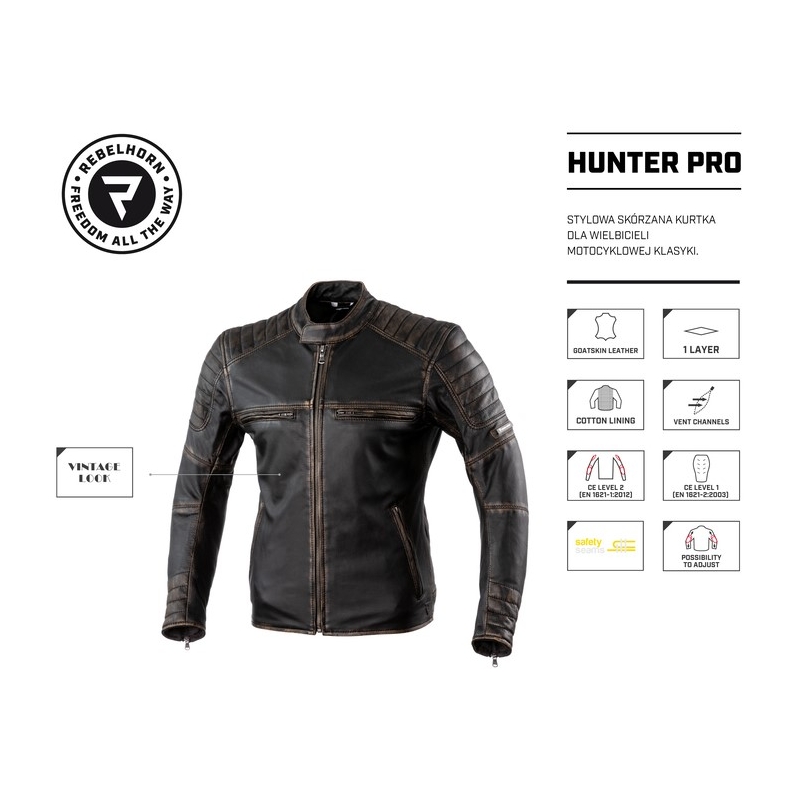 Rebelhorn Hunter Hunter Pro Vintage Jacheta de motocicletă lichidare