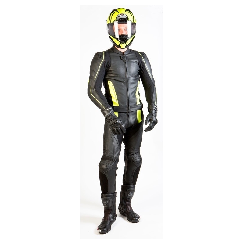 Jachetă pentru motociclete Ozone Volt negru-galben-fluo