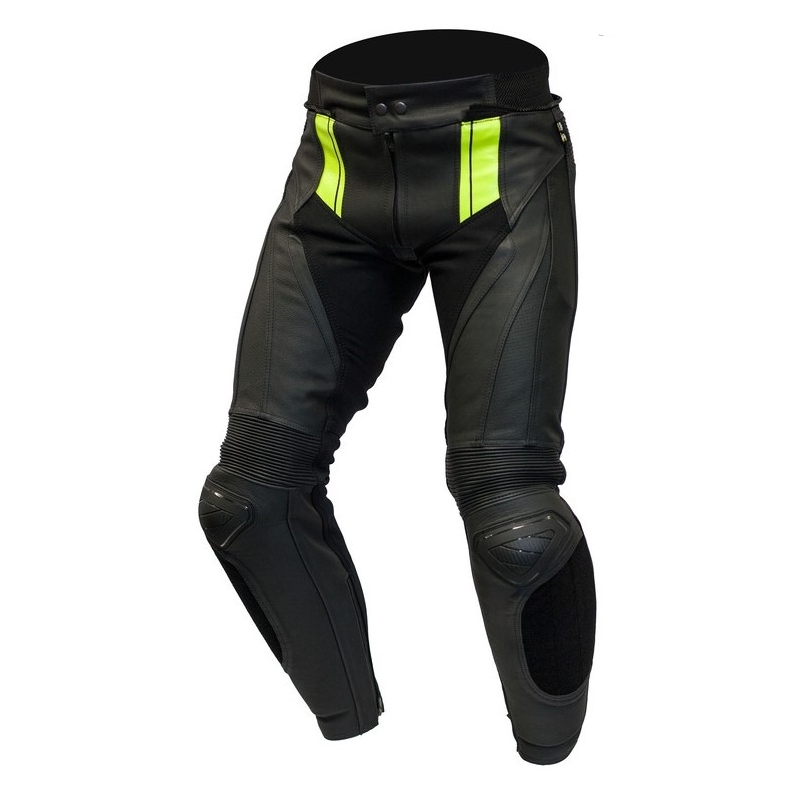 Ozone Volt Negru negru-Fluo Yellow pantaloni de motociclete lichidare
