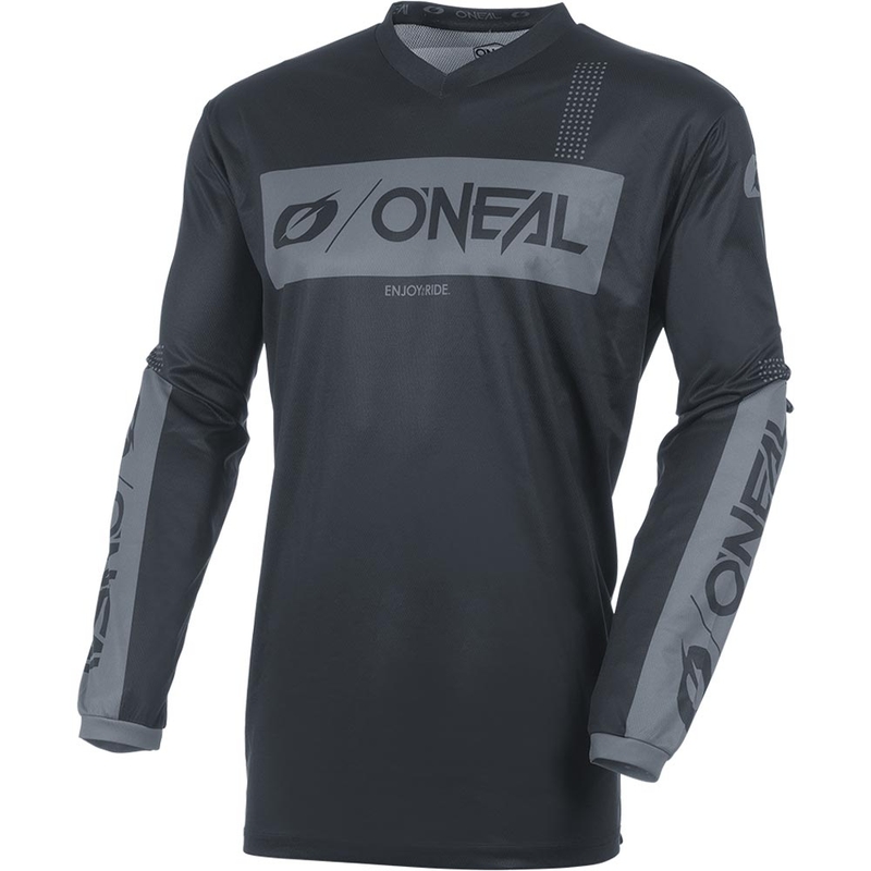 Tricou motocross O'Neal Element Racewear negru-gri