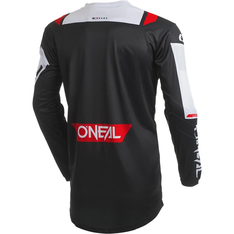 Tricou motocross O'Neal Element Factor negru-alb