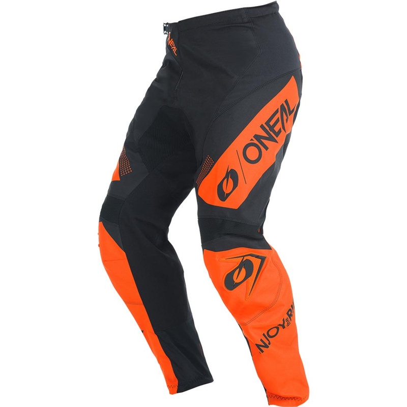 Pantaloni motocross O'Neal Element Racewear negru-portocaliu