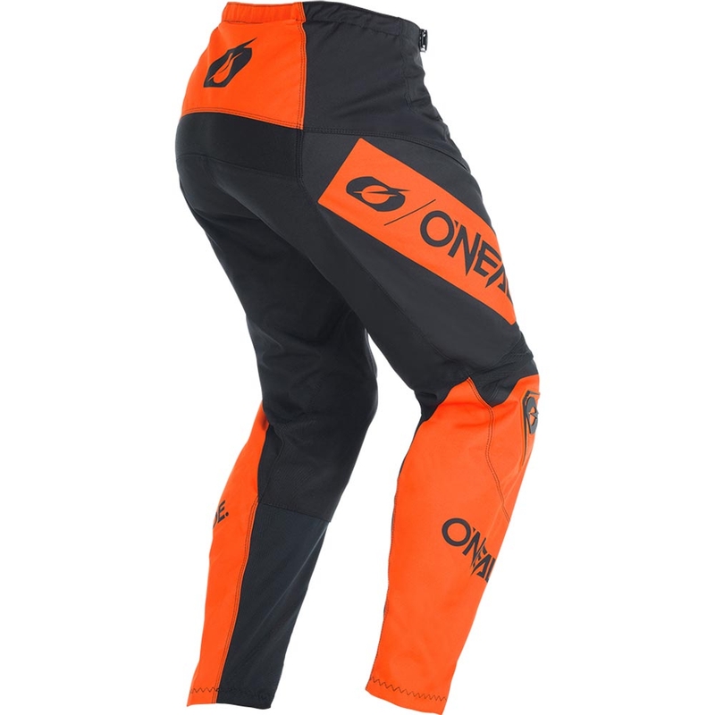 Pantaloni motocross O'Neal Element Racewear negru-portocaliu