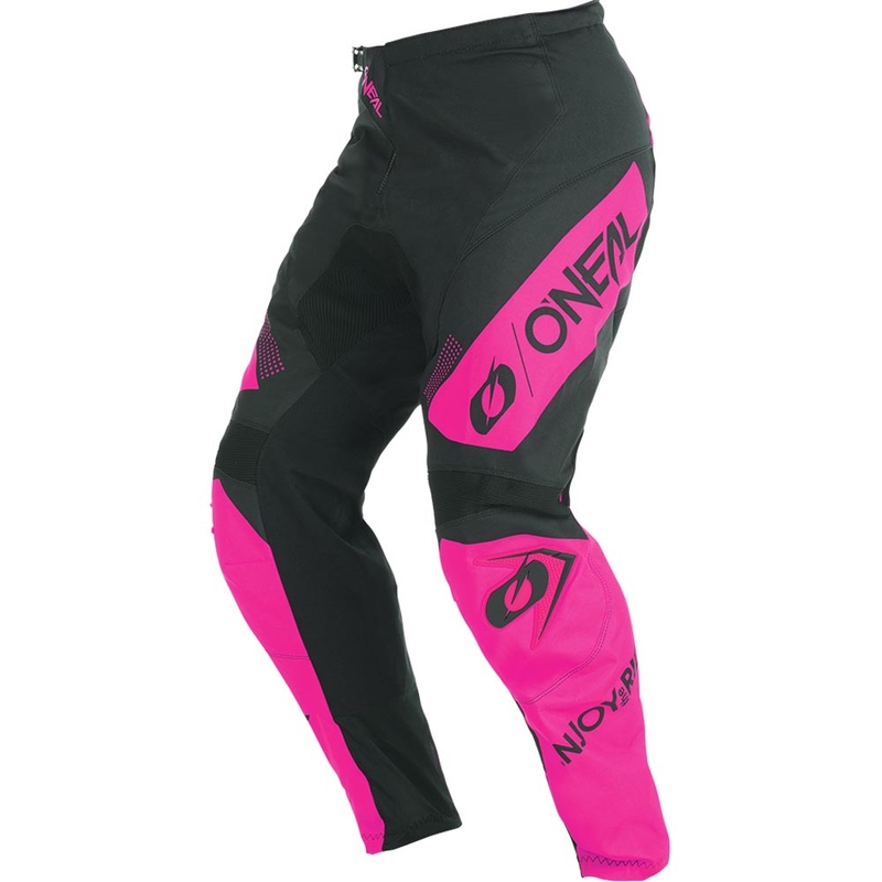 Pantaloni motocross pentru femei O'Neal Element Racewear negru-roz
