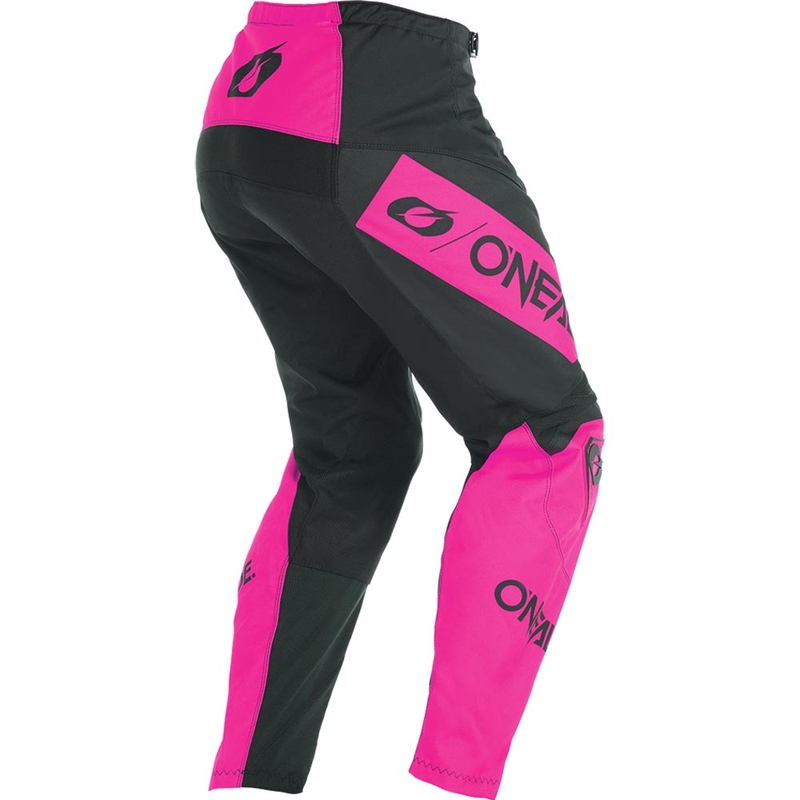 Pantaloni motocross pentru femei O'Neal Element Racewear negru-roz