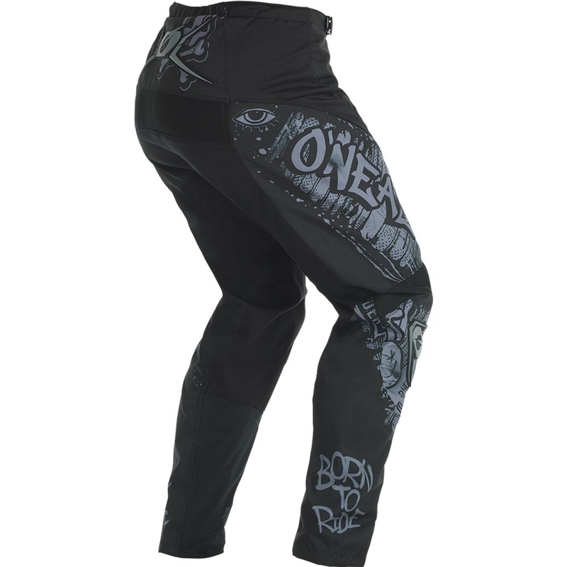 Pantaloni motocross O'Neal Element Rancid negru-gri
